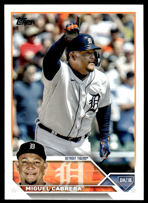 Miguel Cabrera 2023 Topps Series 1 Base Front of Card