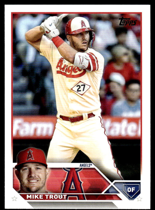  2023 Topps # 27 Mike Trout Los Angeles Angels