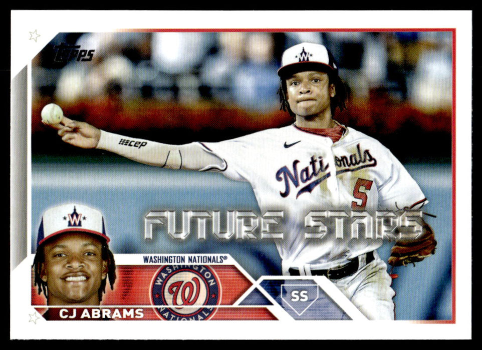 CJ Abrams 2023 Topps Series 1 Base Front of Card