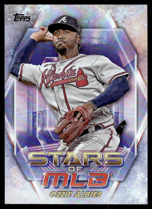 Ozzie Albies 2023 Topps Series 1 Stars of MLB Front of Card