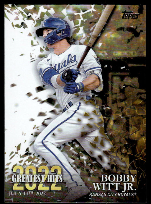 Bobby Witt Jr. 2023 Topps Series 1 2022 Greatest Hits Front of Card