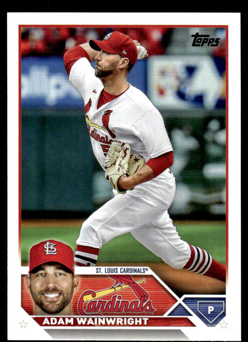 Adam Wainwright 2023 Topps Series 1 Base Front of Card