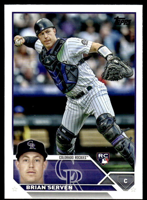 Brian Serven 2023 Topps Series 1 Base Front of Card