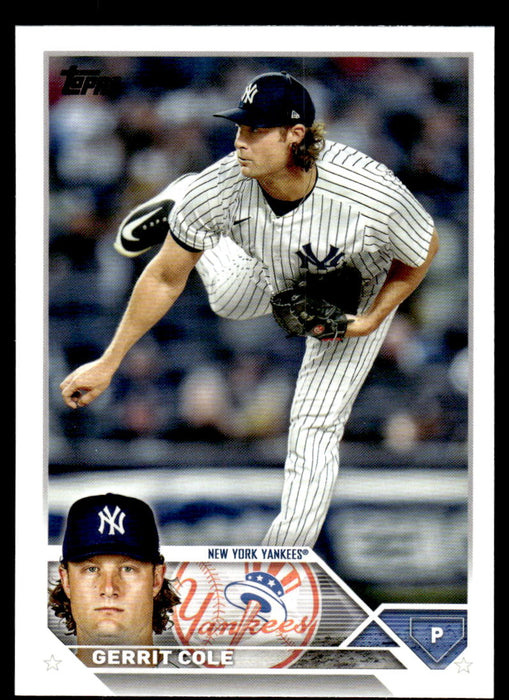 Gerrit Cole 2023 Topps Series 1 Base Front of Card