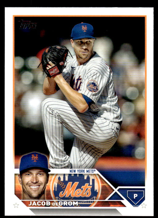 Jacob deGrom 2023 Topps Series 1 Base Front of Card