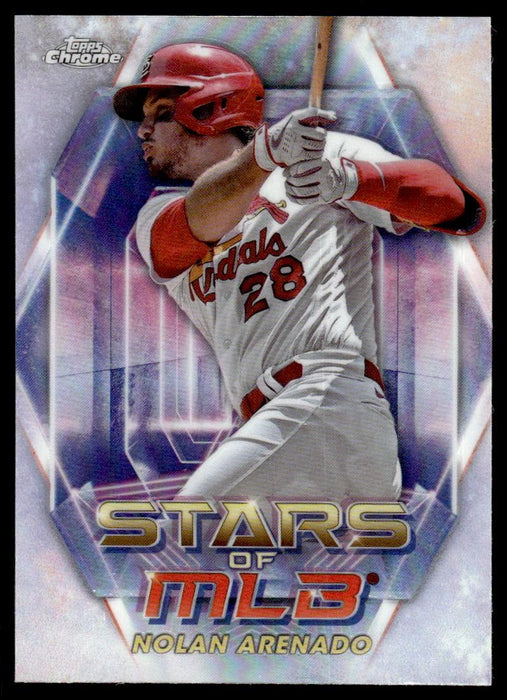 Nolan Arenado 2023 Topps Series 1 Stars of MLB Chrome Front of Card