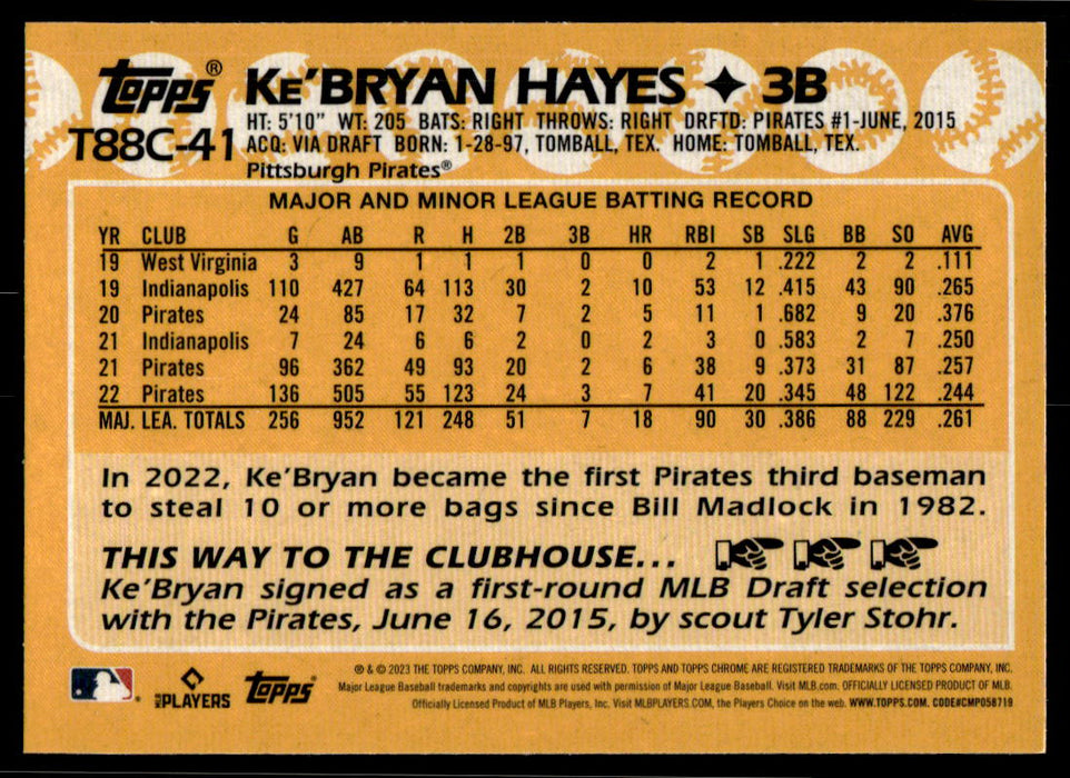  Officially Licensed Ke'Bryan Hayes - Ke'Bryan Hayes