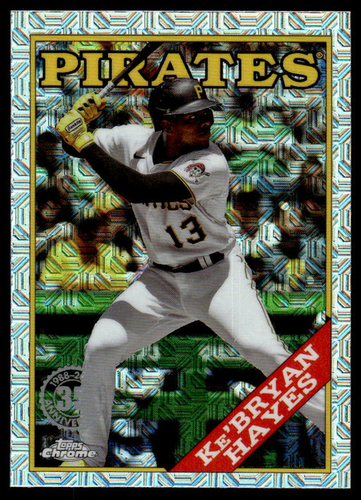 Ke'Bryan Hayes 2023 Topps Series 1 1988 Topps Chrome Silver Packs Front of Card