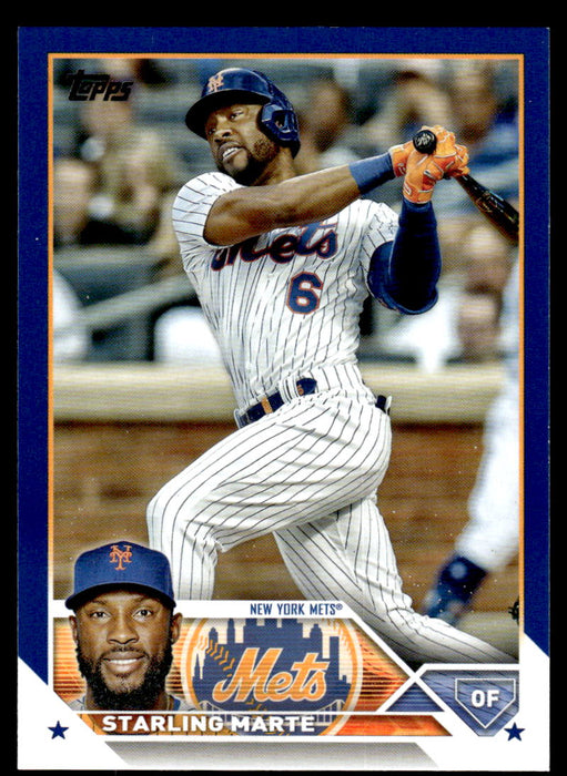 Starling Marte 2023 Topps Series 1 Blue Front of Card