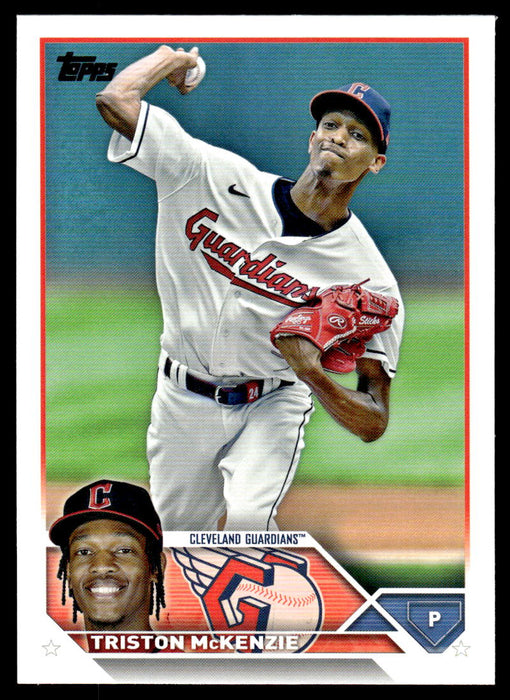 Triston McKenzie 2023 Topps Series 1 Base Front of Card