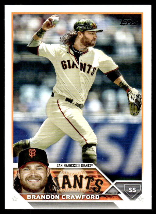 Brandon Crawford 2023 Topps Series 1 Base Front of Card