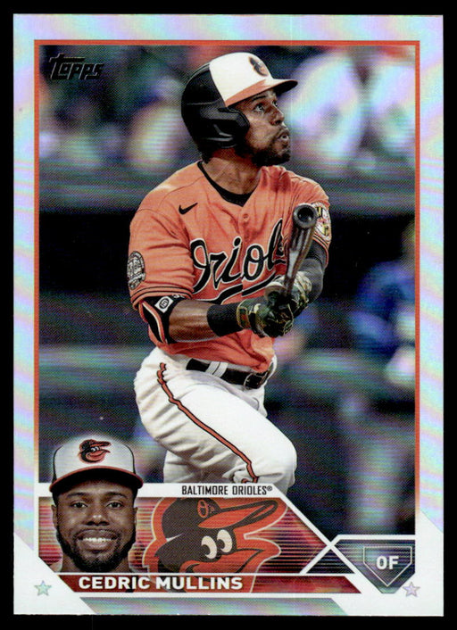 Cedric Mullins 2023 Topps Series 1 Rainbow Foil Front of Card