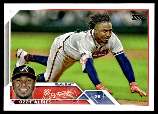 Ozzie Albies 2023 Topps Series 1 Base Front of Card