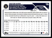 Keston Hiura 2023 Topps Series 1 Base Back of Card