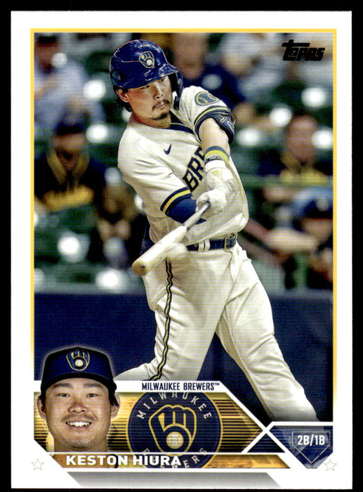 Keston Hiura 2023 Topps Series 1 Base Front of Card