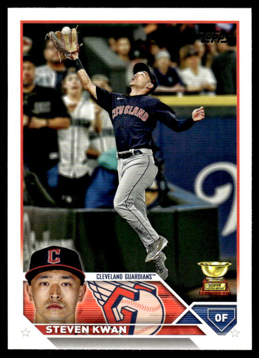 Steven Kwan 2023 Topps Series 1 Base Front of Card