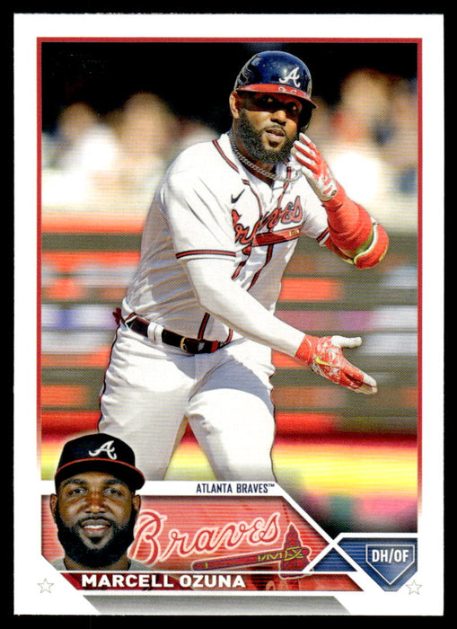 Marcell Ozuna 2023 Topps Series 1 Base Front of Card