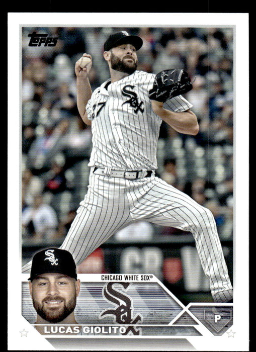 Lucas Giolito 2023 Topps Series 1 Base Front of Card