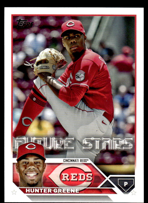 Hunter Greene 2023 Topps Series 1 Base Front of Card