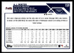 AJ Minter 2023 Topps Series 1 Base Back of Card