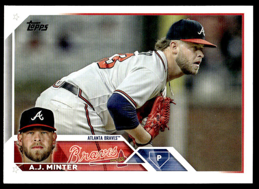 AJ Minter 2023 Topps Series 1 Base Front of Card