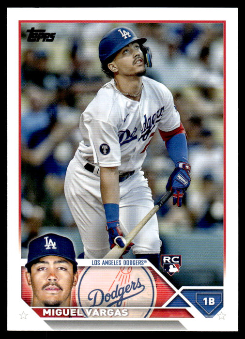 Miguel Vargas 2023 Topps Series 1 Base Front of Card