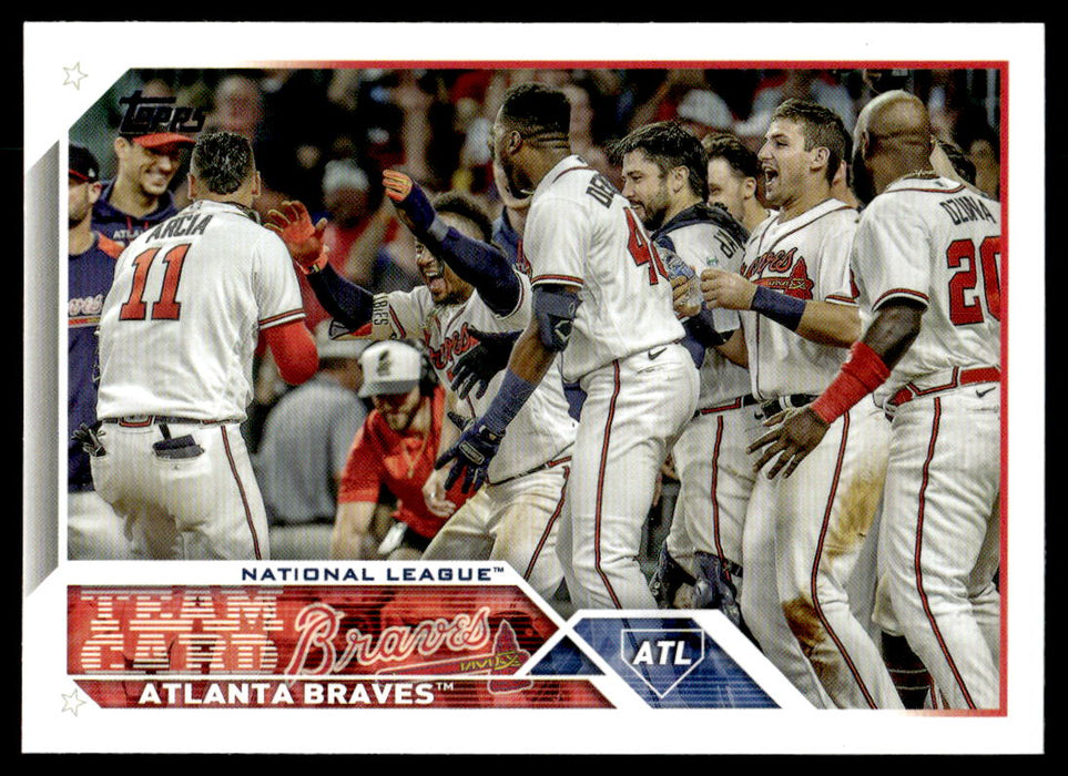 2023 Topps Atlanta Braves Baseball Cards Team Set