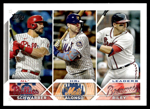 NL HR Leaders 2023 Topps Series 1 Base Front of Card