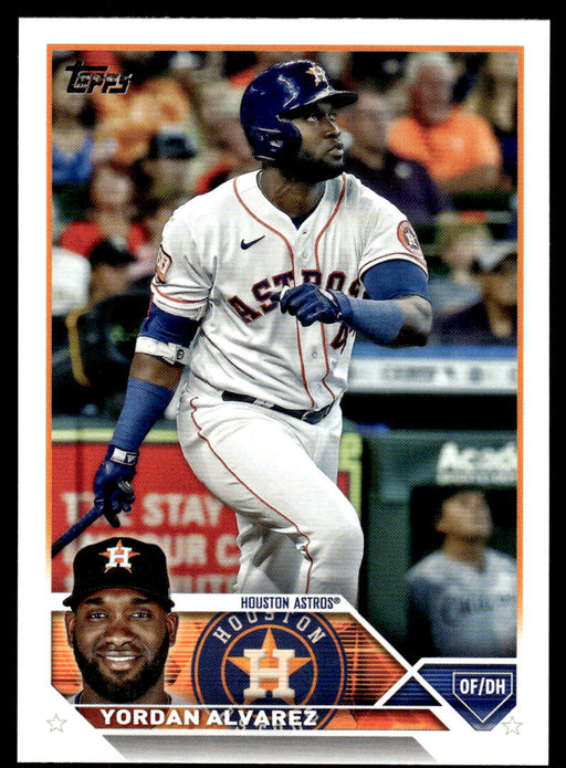 Yordan Alvarez 2023 Topps Series 1 Base Front of Card