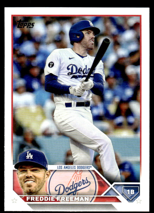 Freddie Freeman 2023 Topps Series 1 Base Front of Card