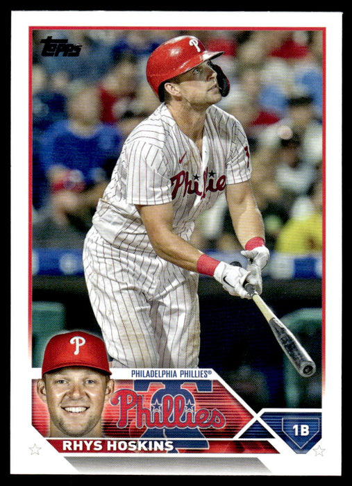 Rhys Hoskins 2023 Topps Series 1 Base Front of Card