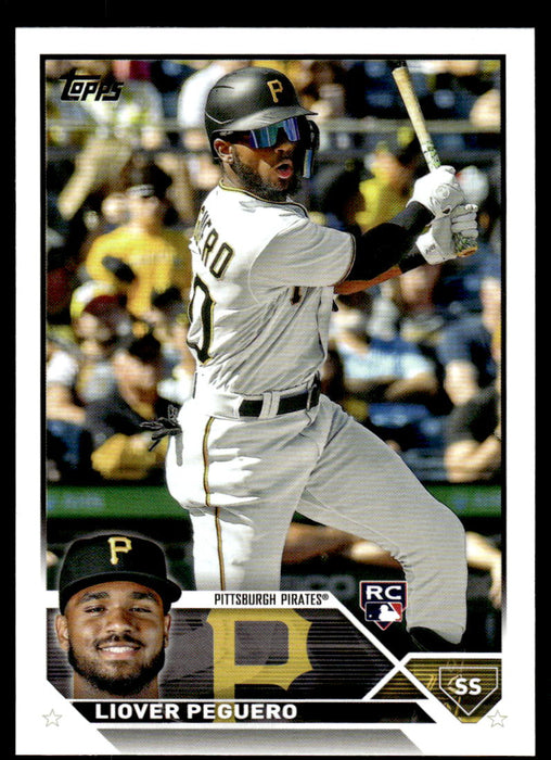 Liover Peguero 2023 Topps Series 1 Base Front of Card