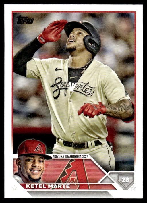 Ketel Marte 2023 Topps Series 1 Base Front of Card