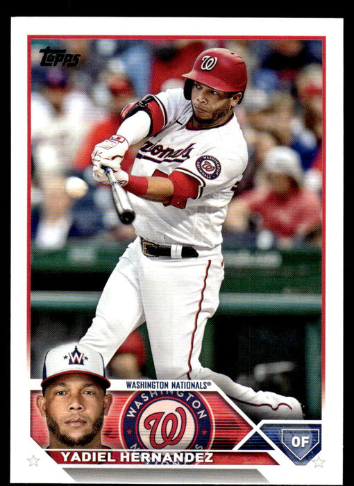 Yadiel Hernandez 2023 Topps Series 1 Base Front of Card