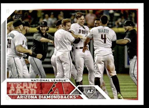 Arizona Diamondbacks 2023 Topps Series 1 Base Front of Card