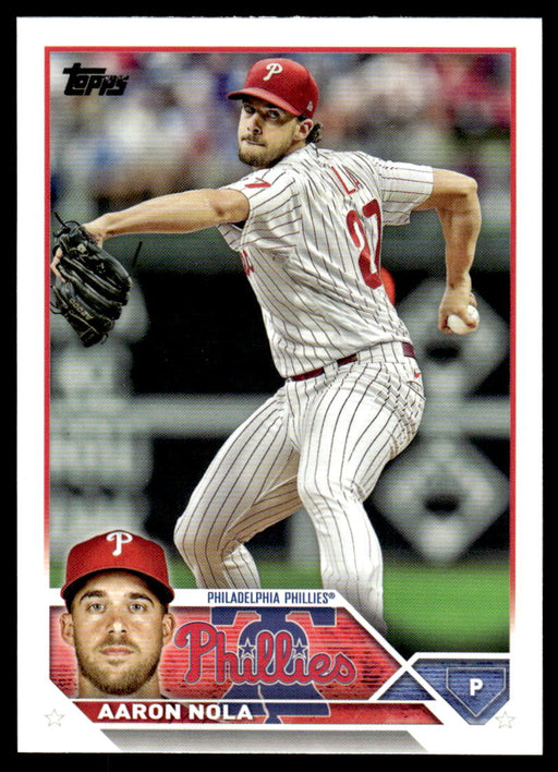 Aaron Nola 2023 Topps Series 1 Base Front of Card