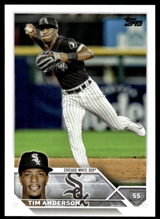 Tim Anderson 2023 Topps Series 1 Base Front of Card