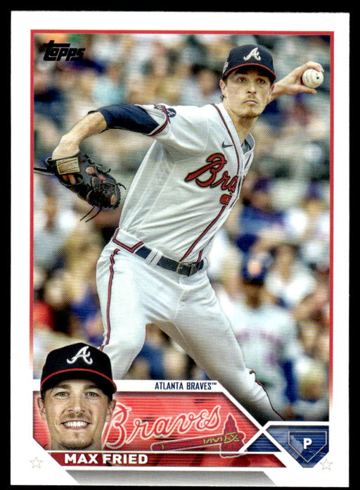 Max Fried 2023 Topps Series 1 Base Front of Card