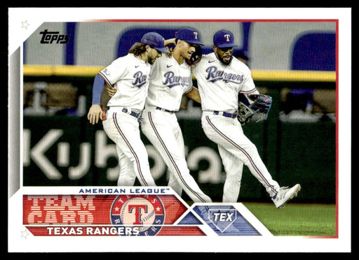 Texas Rangers 2023 Topps Series 1 Base Front of Card