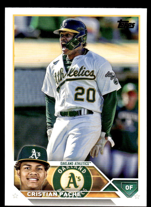 Cristian Pache 2023 Topps Series 1 Base Front of Card