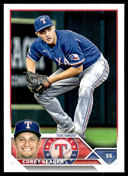 Corey Seager 2023 Topps Series 1 Base Front of Card