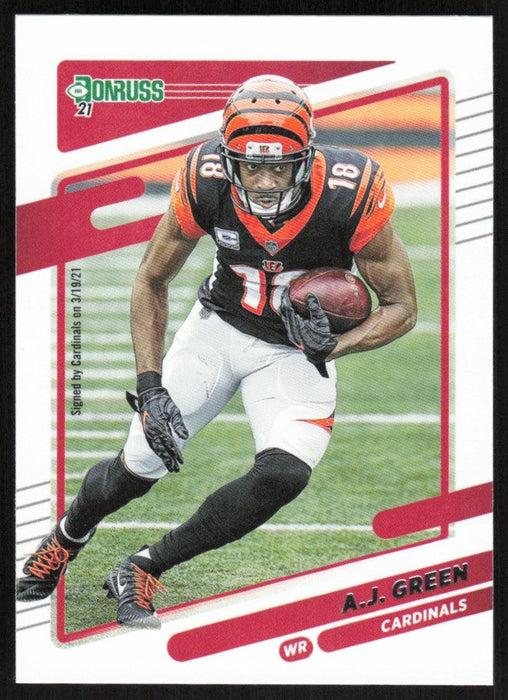 A.J. Green 2021 Donruss Football # 214 Arizona Cardinals Base - Collectible Craze America