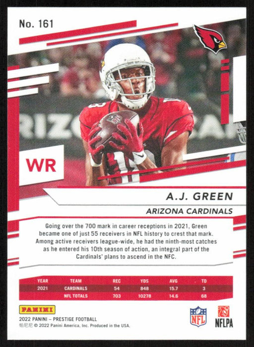 A.J. Green 2022 Panini Prestige Xtra Points # 161 Purple 160/199 Arizona Cardinals - Collectible Craze America