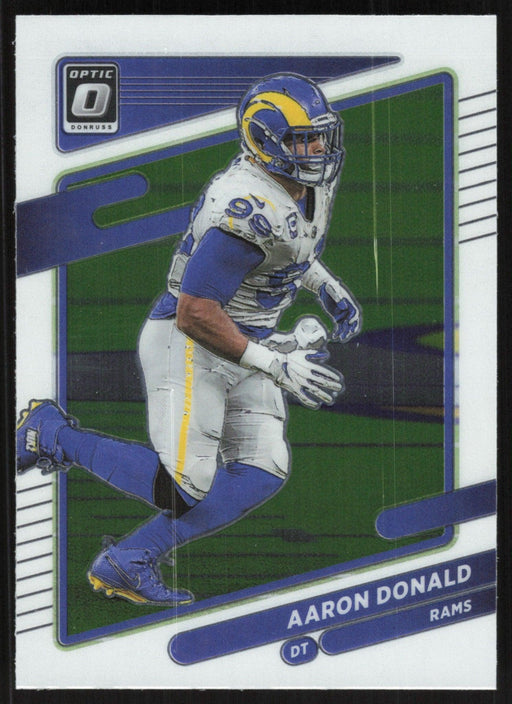 Aaron Donald 2021 Donruss Optic # 187 Los Angeles Rams - Collectible Craze America