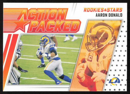 Aaron Donald 2021 Panini Rookie & Stars # AP-27 Action Packed Los Angeles Rams - Collectible Craze America