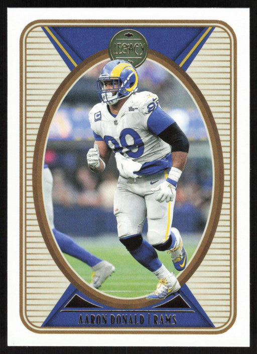 Aaron Donald 2022 Panini Legacy Football Base # 54 Los Angeles Rams -  Collectible Craze America