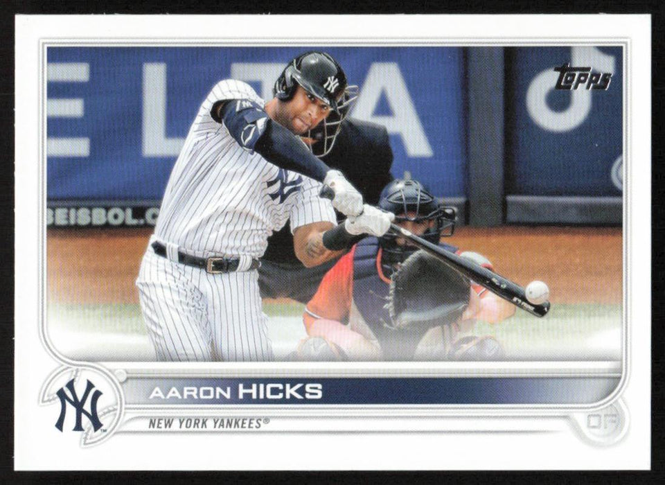 Aaron Hicks 2022 Topps Series 2 # 497 Advanced Stats 113/300 New York Yankees - Collectible Craze America