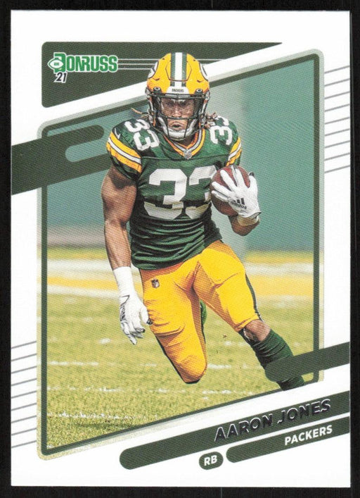 Aaron Jones 2021 Donruss Football # 157 Green Bay Packers Base - Collectible Craze America