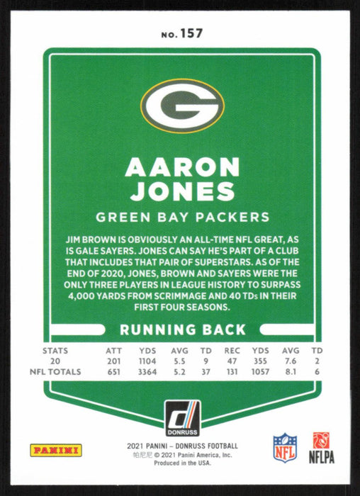 Aaron Jones 2021 Donruss Press Proof Red # 157 Green Bay Packers - Collectible Craze America