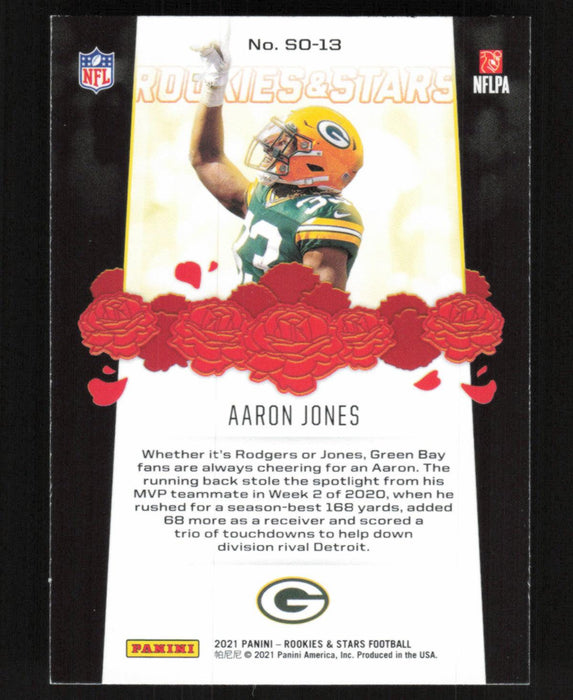 Aaron Jones 2021 Panini Rookie & Stars # SO-13 Standing Ovation Green Bay Packers - Collectible Craze America